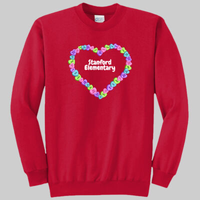Adult Crewneck -  Spring - Candy Hearts Thumbnail