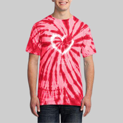Adult Tie-Dye T-Shirt - Spring - Valentine's Heart Thumbnail