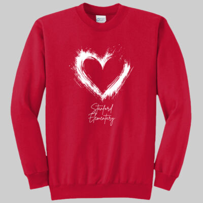Adult Crewneck - Spring - Valentine's Heart Thumbnail