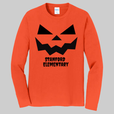 Adult Long Sleeve Shirt - Jack O Lantern - Black Thumbnail
