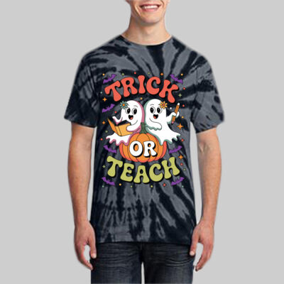 Adult Tie-Dye T-Shirt -  Trick or Teach Thumbnail