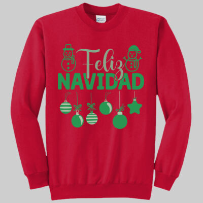 Adult Crewneck -  Feliz Festive - Green Thumbnail