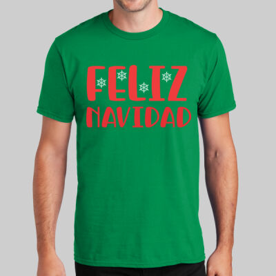 Adult T-Shirt - Feliz Navidad - Red Thumbnail