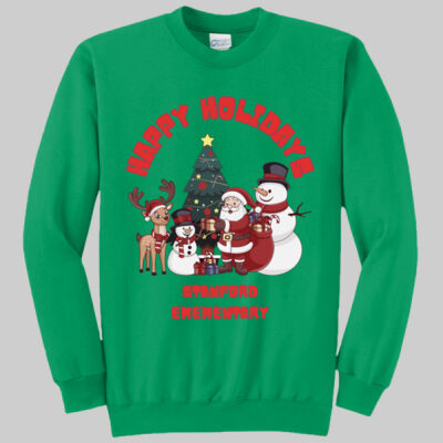 Adult Crewneck - Happy Holidays - Red Thumbnail