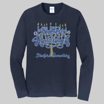 Adult Long Sleeve Shirt - Happy Hanukkah Thumbnail