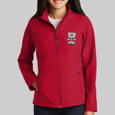Women's Core Soft Shell Jacket - School Mascot Thumbnail