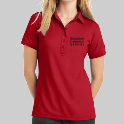 Jewel Polo - School Name - Black Thumbnail