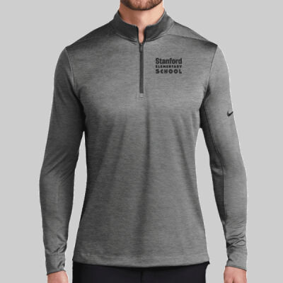 Dry 1/2 Zip Cover Up - School Name - Black Thumbnail