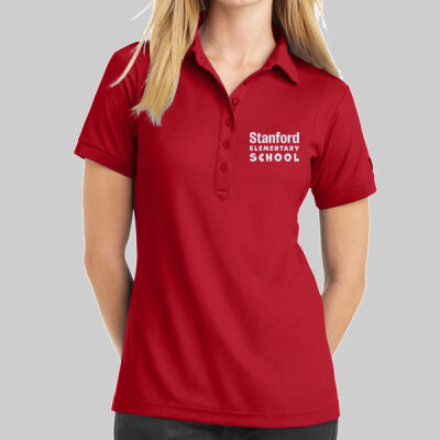 Jewel Polo - School Name - White Thumbnail