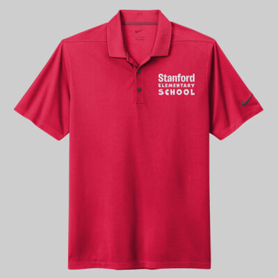 Dri FIT Micro Pique 2.0 Polo - School Name - White Thumbnail