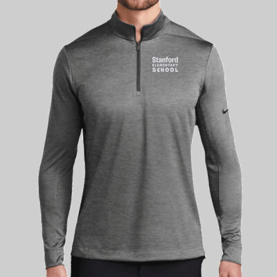 Dry 1/2 Zip Cover Up - School Name - White Thumbnail