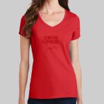  Women's V Neck Tee - Stanford Thumbnail
