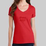  Women's V Neck Tee - Stanford Thumbnail