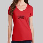  Women's V Neck Tee - Stanford Thumbnail