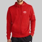 Club Fleece Sleeve Swoosh Full Zip Hoodie - Stanford Thumbnail