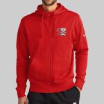 Club Fleece Sleeve Swoosh Full Zip Hoodie - Stanford Thumbnail