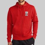Club Fleece Sleeve Swoosh Full Zip Hoodie - Stanford Thumbnail